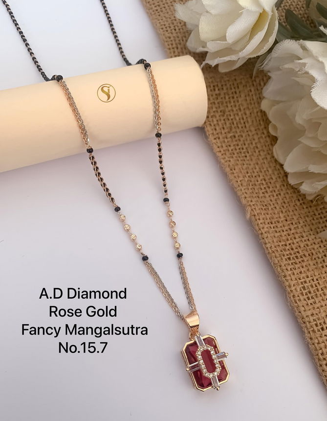 20 AD Diamond Daily Wear Mangalsutra Wholesale Market In Surat
